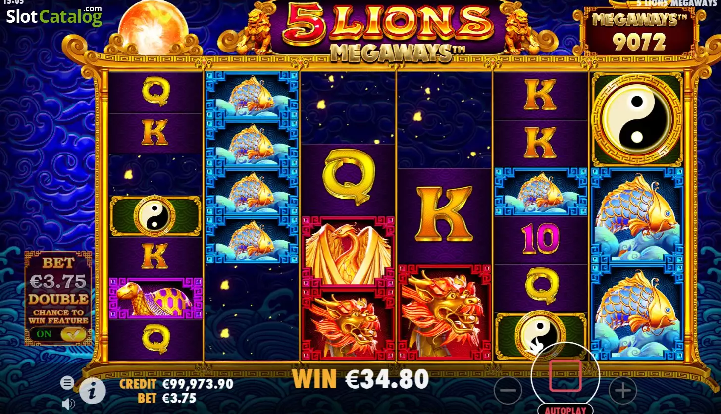 5 Lions Megaways — Bônus / Feature